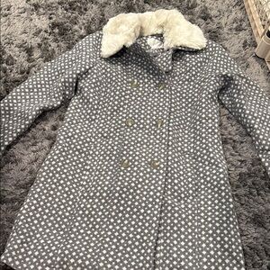 Xhilaration Gray and White Pea Coat SOLD